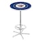 Holland Bar Stool Co 42" Chrome Winnipeg Jets Pub Table L216C4228WinJet - alternate 1